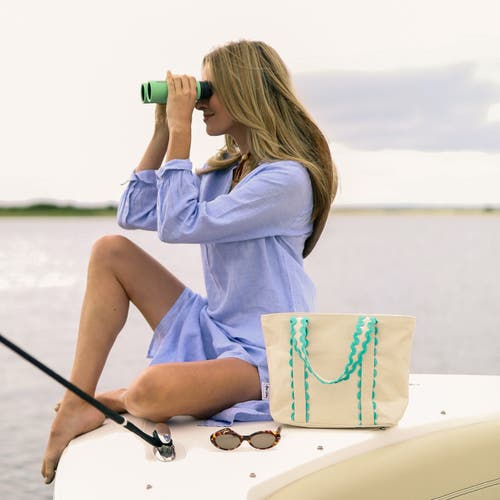 Ame & Lulu Nantucket Mini Tote In Blue