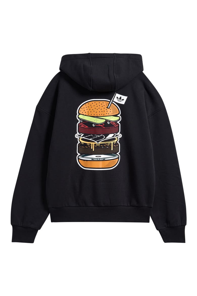 Kids' Graphic Hoodie, Alternate, color, BLACK