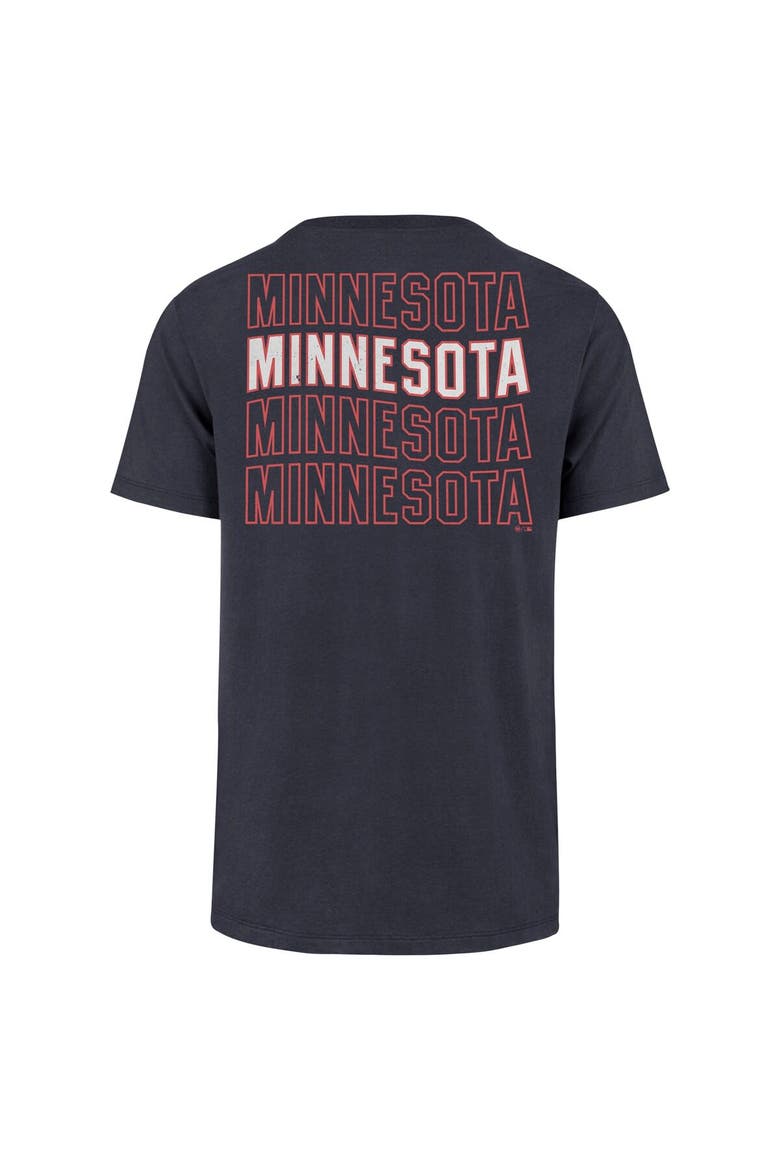 Men's '47 Navy Minnesota Twins Hang Back Franklin T-Shirt, Alternate, color, Navy