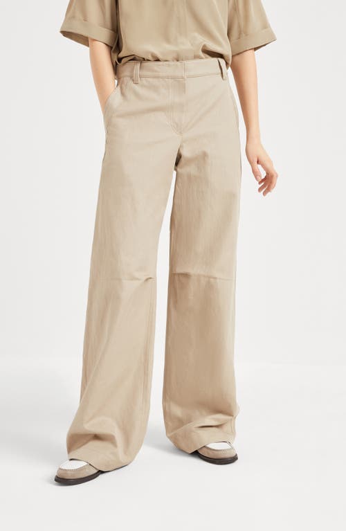 Brunello Cucinelli Ergonomic Trousers In Beige