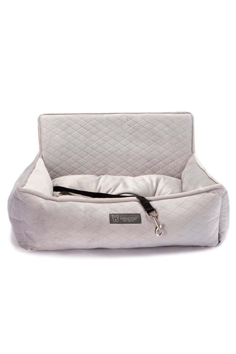 Car Seat for Small/Medium Dogs, Alternate, color, Pearl River Gray