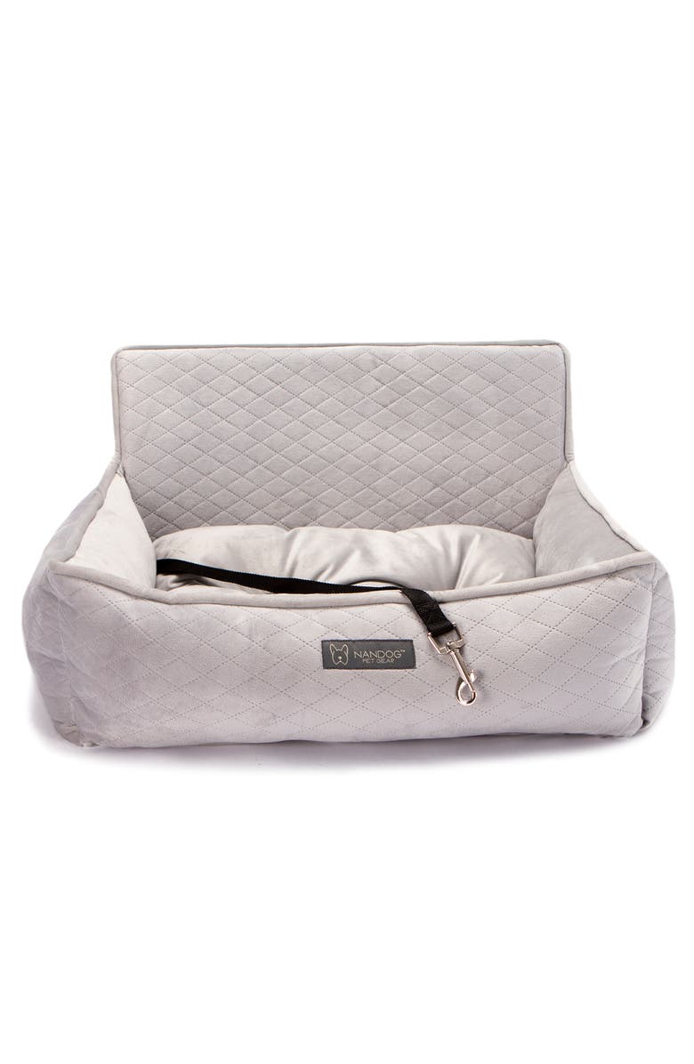 Nandog Pet Gear Car Seat for Small/Medium Dogs, Main, color, Pearl River Gray