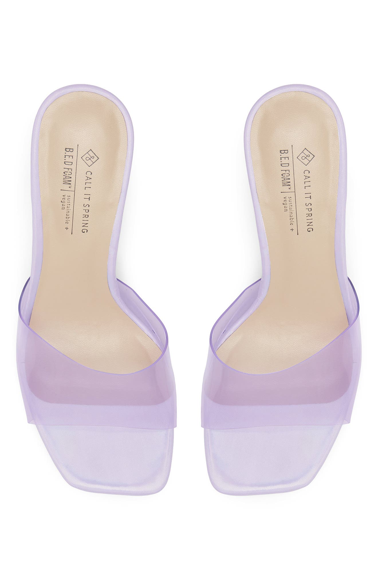 Call It Spring By Aldo CALL IT SPRING Beauty Clear Strap Mule, Alternate, color, 