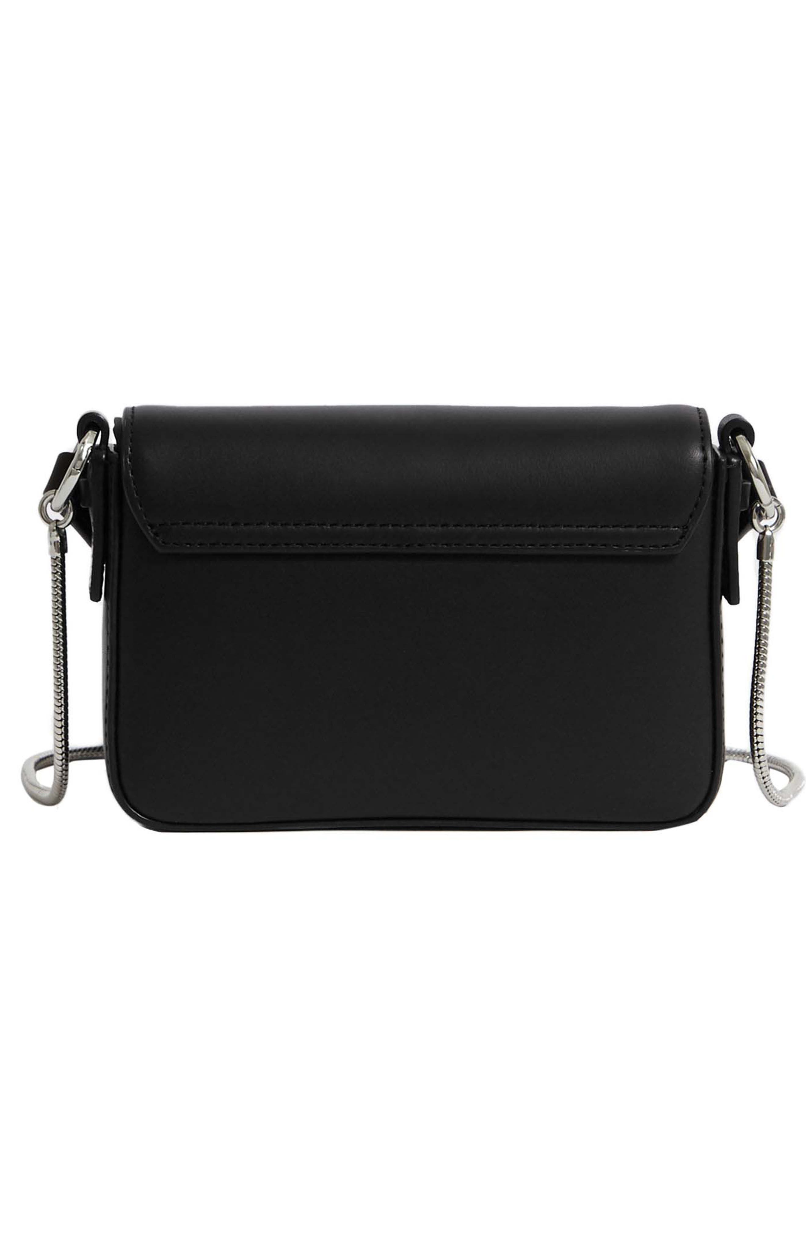 AllSaints Mini Captain Leather Crossbody Bag, Alternate, color, 