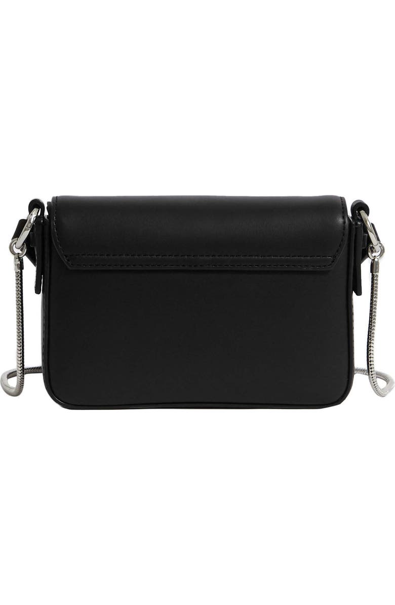 AllSaints Mini Captain Leather Crossbody Bag, Alternate, color,