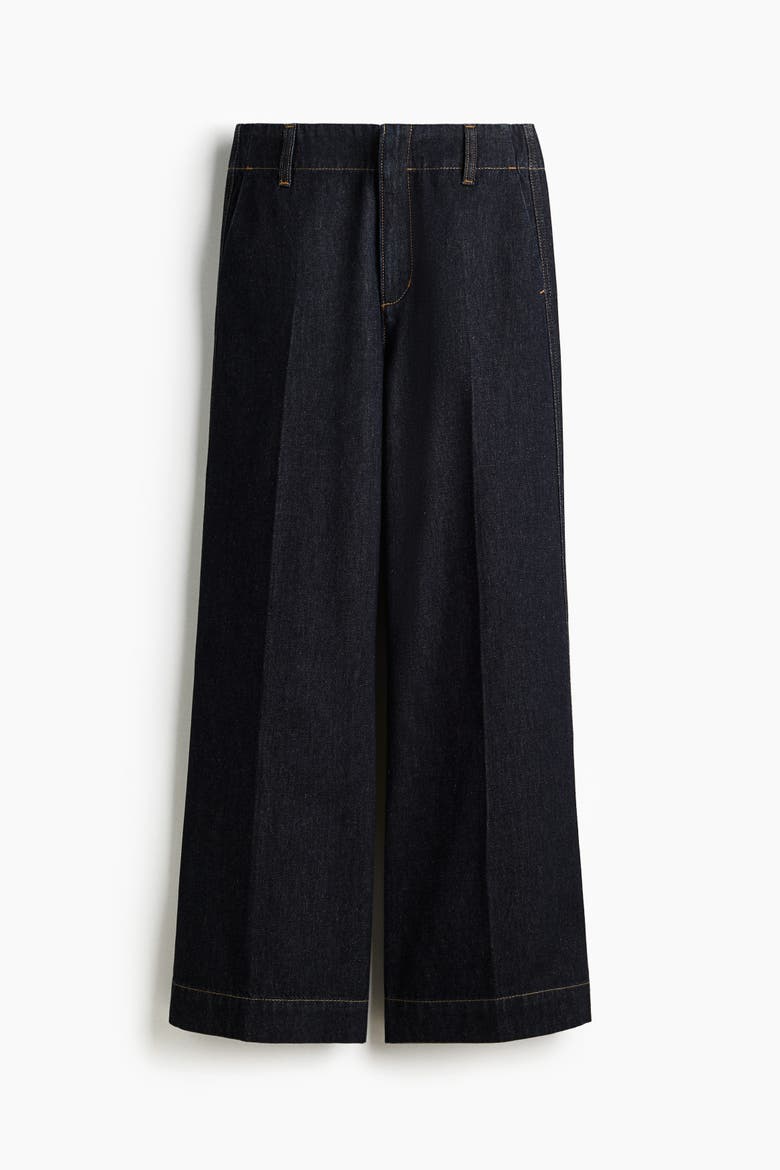 Wide High Jeans, Alternate, color, Dark denim blue