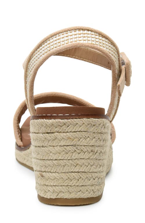 Catherine Catherine Malandrino Octobo Platform Wedge Espadrille Sandal In Beige