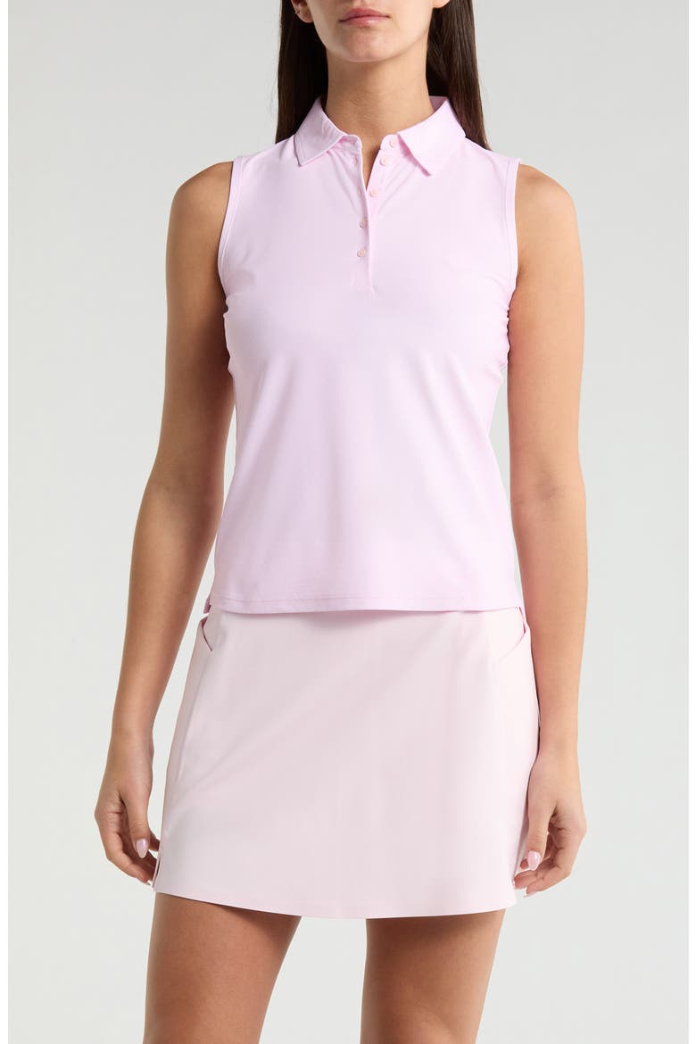 Golf Sleeveless Polo, Main, color, BLUSH