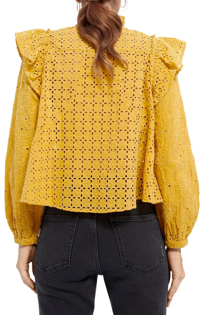Scotch & Soda Eyelet Top, Alternate, color, 