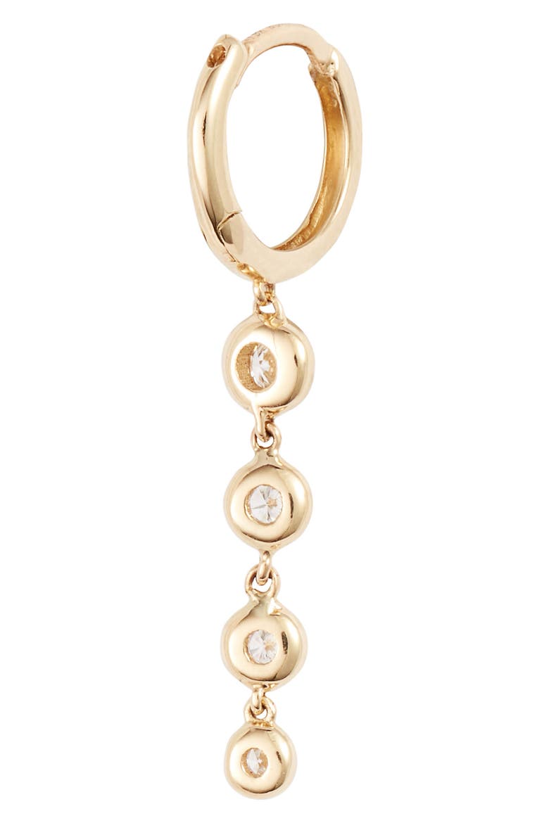 Monaco Bezel Diamond Drop Earrings (Nordstrom Exclusive), Alternate, color, YELLOW GOLD/ DIAMOND
