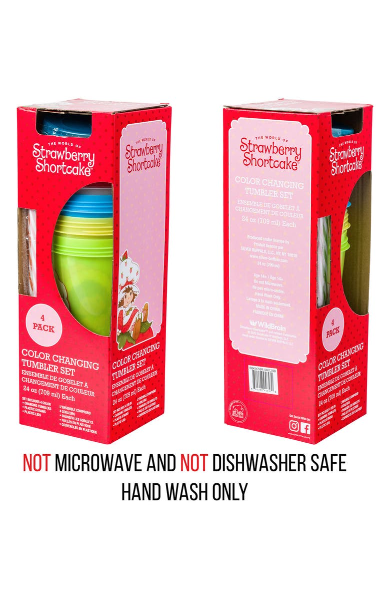 SANRIO x Strawberry Shortcake<sup>®</sup> Set of 4 Color Changing Tumblers, Alternate, color,
