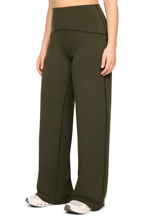 High Waist Wide Leg Performance Pants