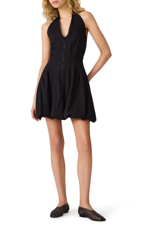 Dianna Halter Neck Stretch Cotton Minidress