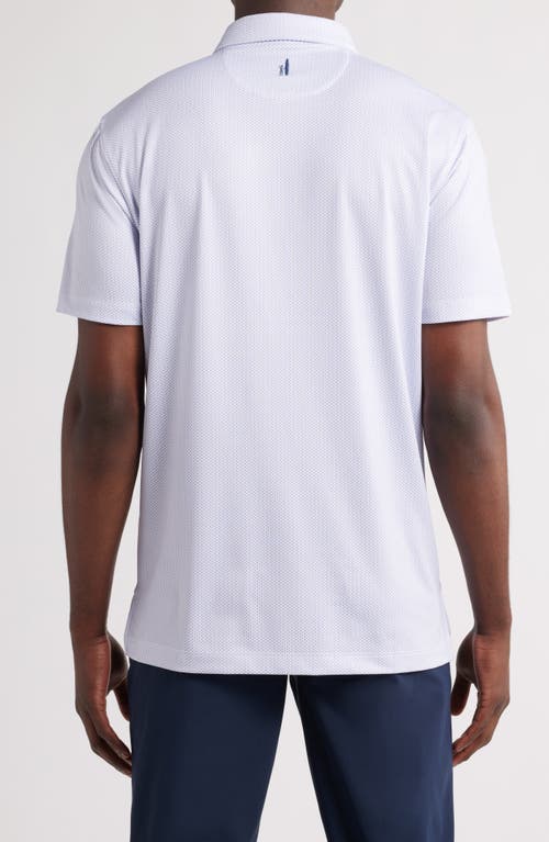 Johnnie-o Teo Microprint Prep-formance Golf Polo In Verbena