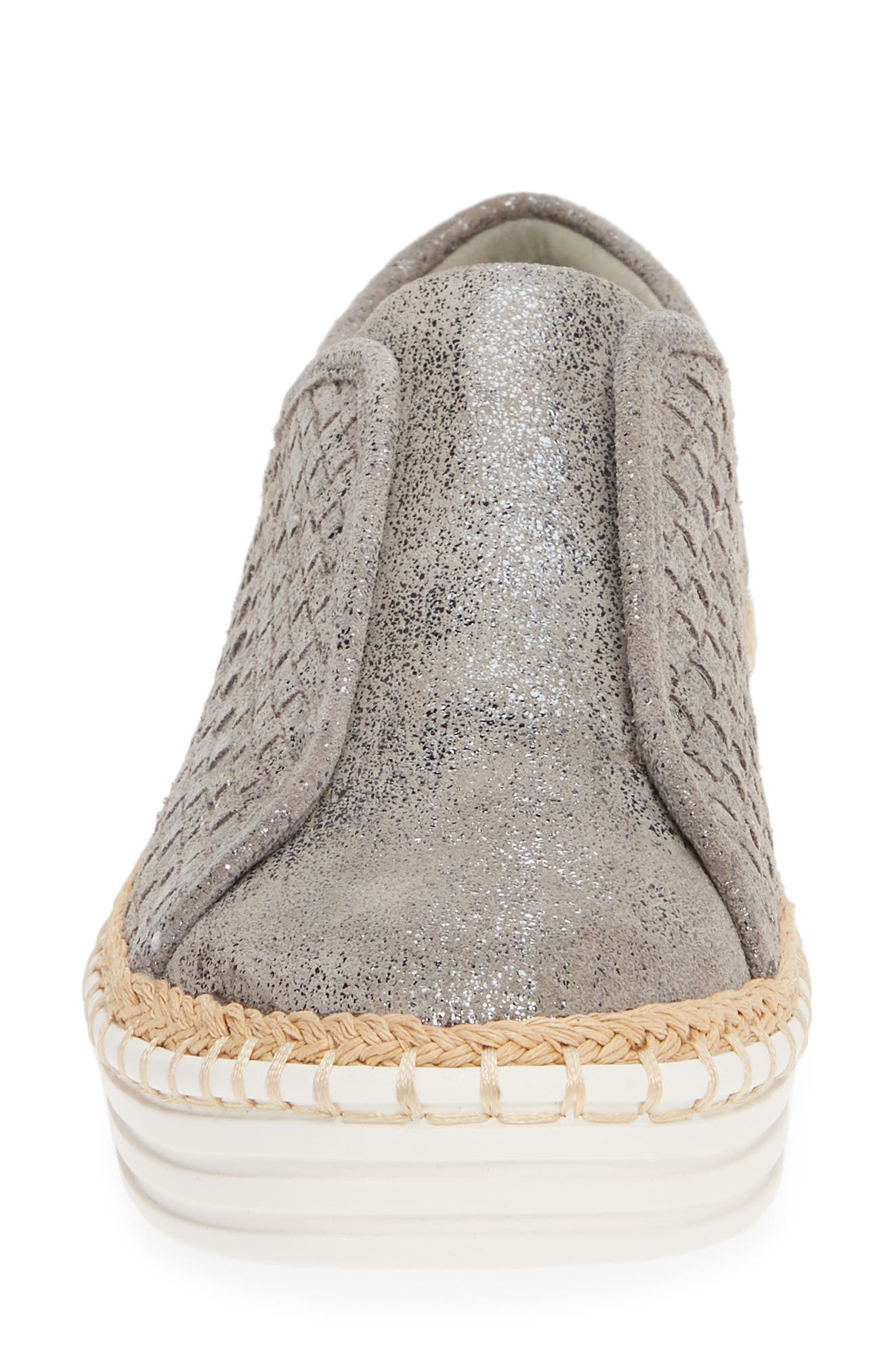Kayla Slip-On Sneaker, Alternate, color, PEWTER KISS LEATHER