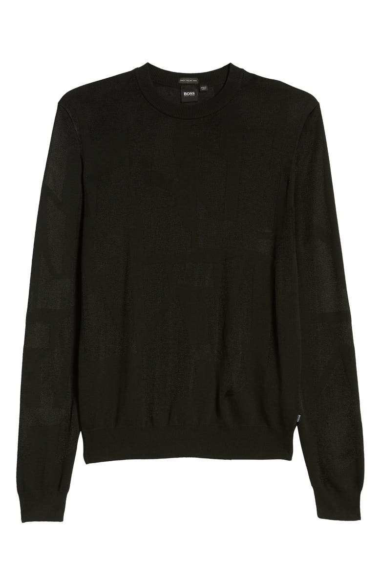 BOSS Garriso Slim Fit Jacquard Sweater, Alternate, color,