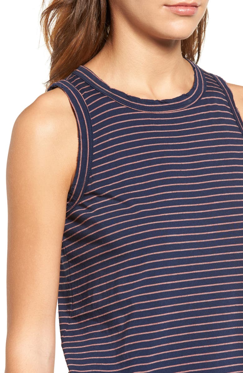 Current/Elliott The Muscle Tee Stripe Tank, Alternate, color,