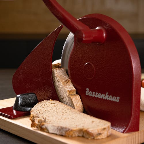 Zassenhaus Manual Bread Slicer, Hand Crank Home Bread Slicer, 11.75" X 8"