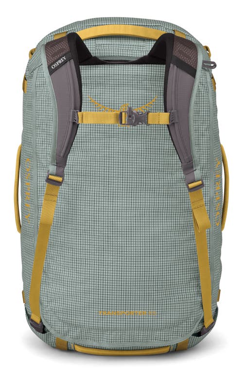 Osprey Transporter 65-liter Duffle Luggage In Frosty Mint/soundwave Grey