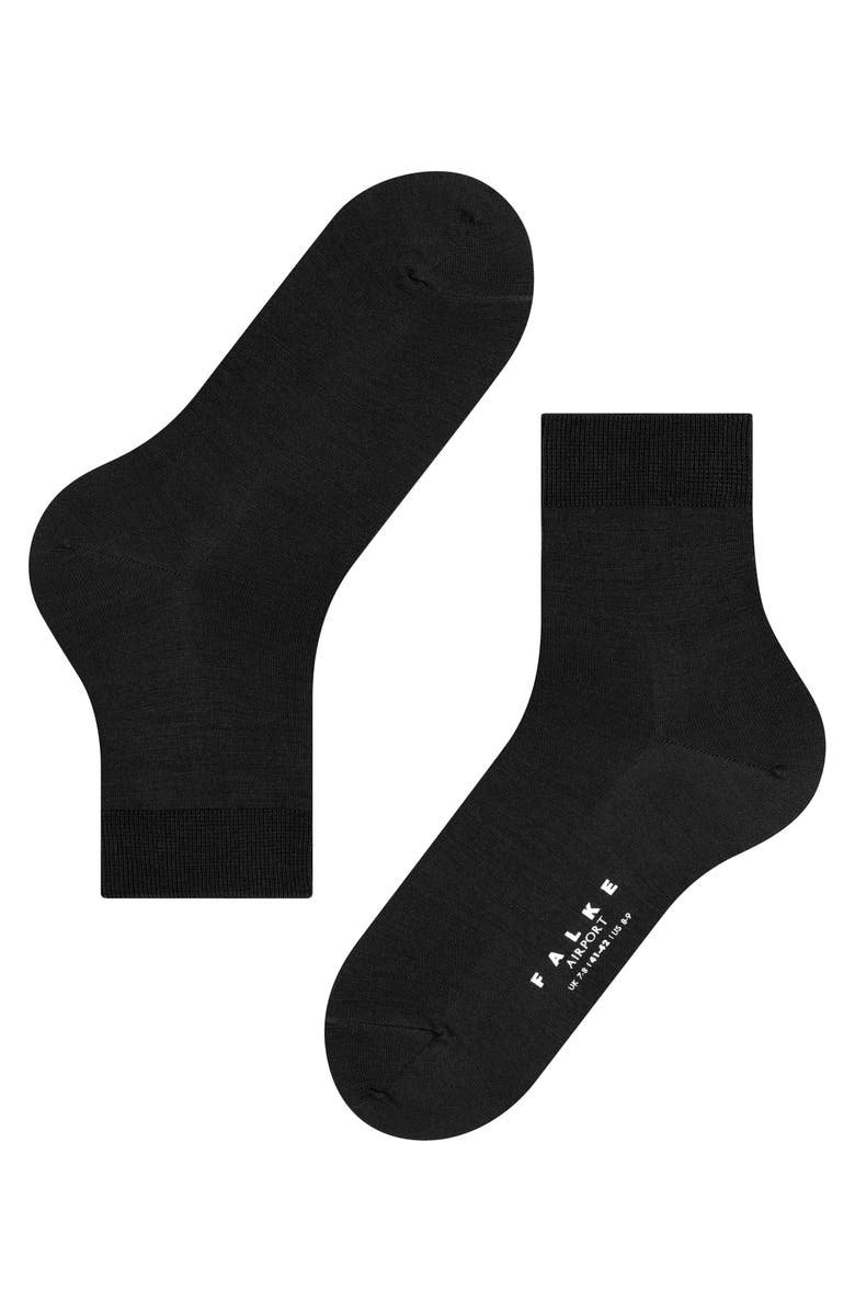 Falke Airport Wool Short Socks, Alternate, color, 
