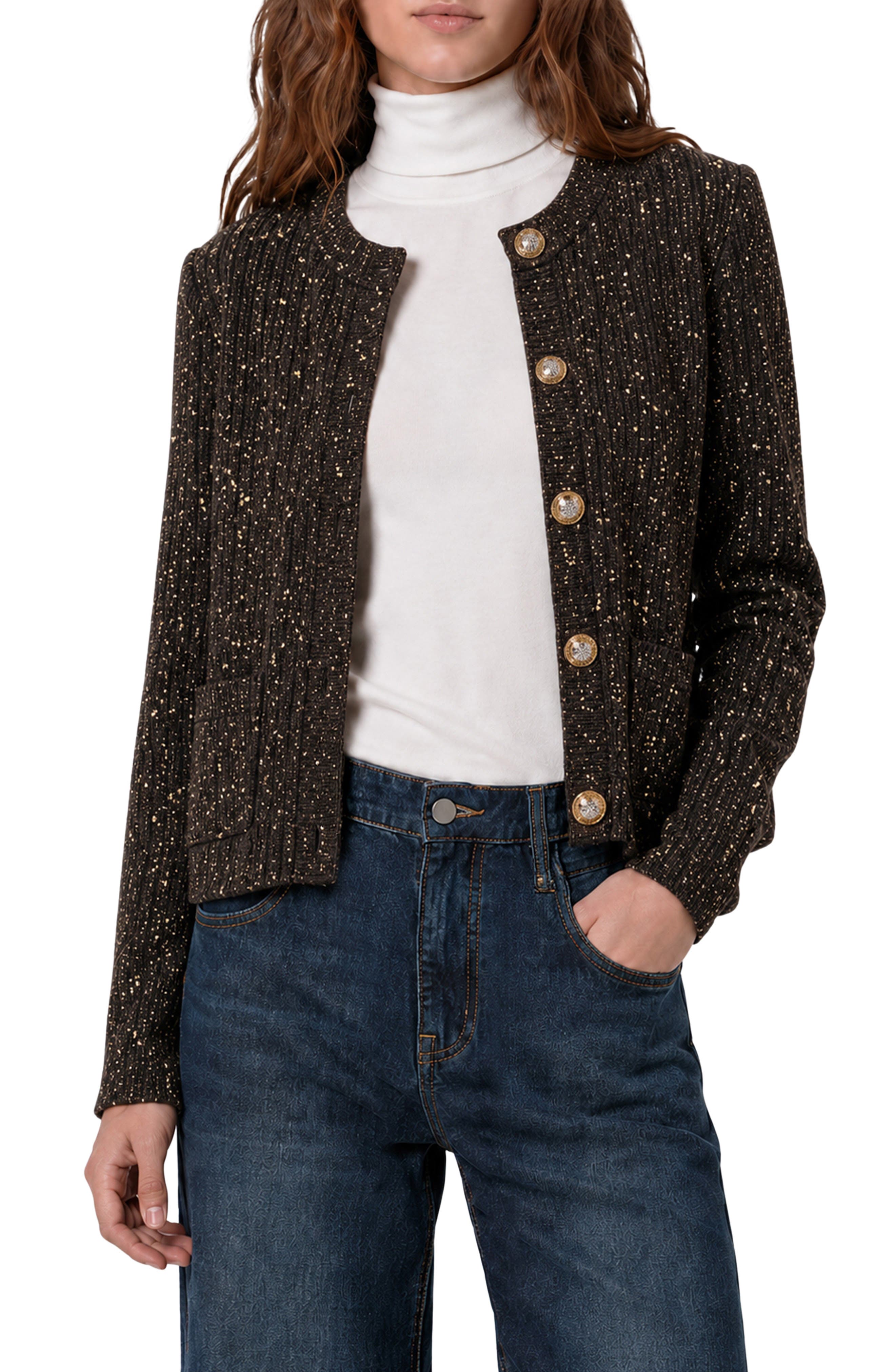 Aurora Metallic Cardigan