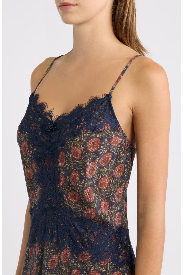 Francesca Lace Trim Slipdress, Alternate, color, CHRYSANTHEMUM CHINTZ