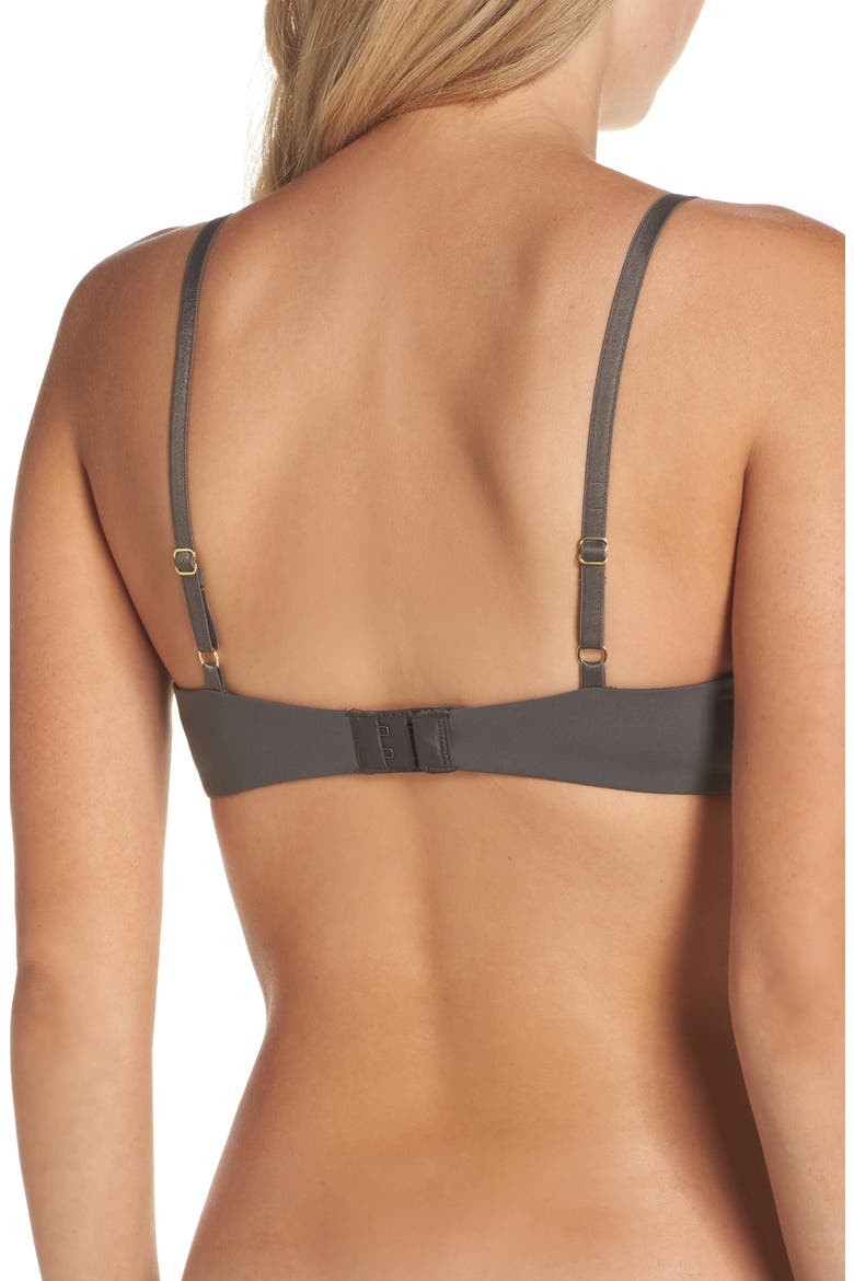 Bare Contour Underwire T-Shirt Bra, Alternate, color, DARK GREY
