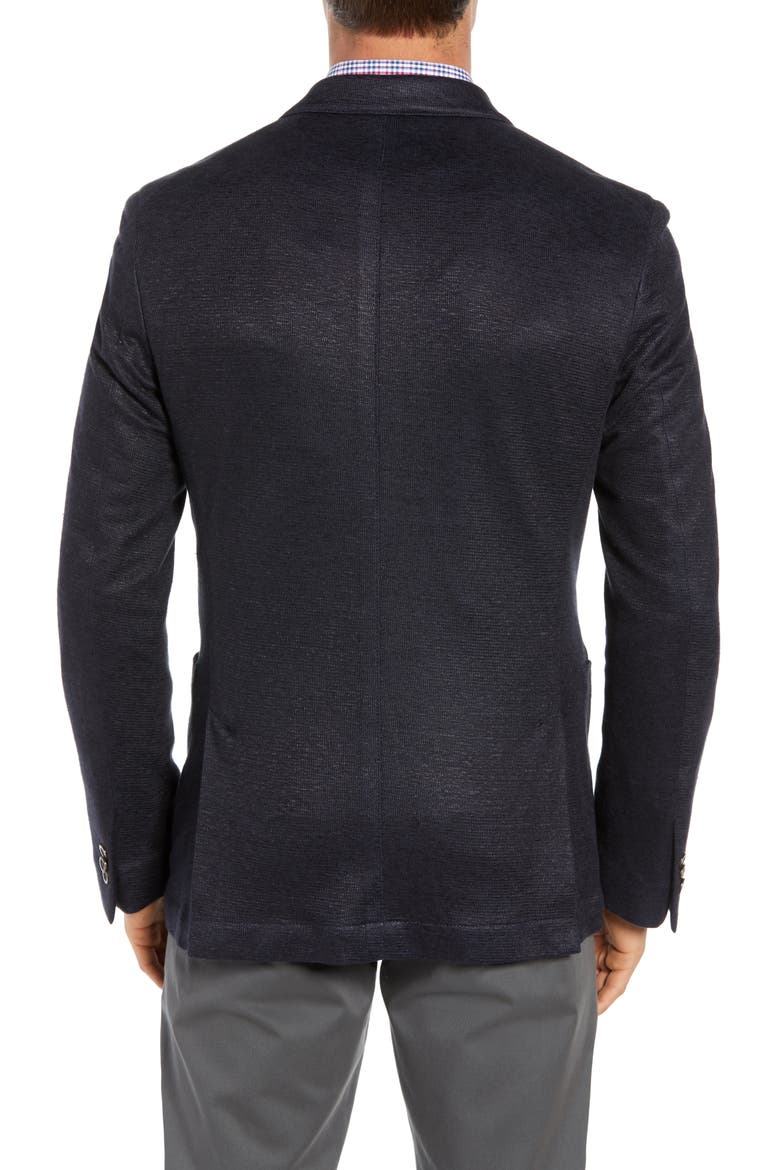 Regular Fit Knit Sport Coat, Alternate, color, NAVY