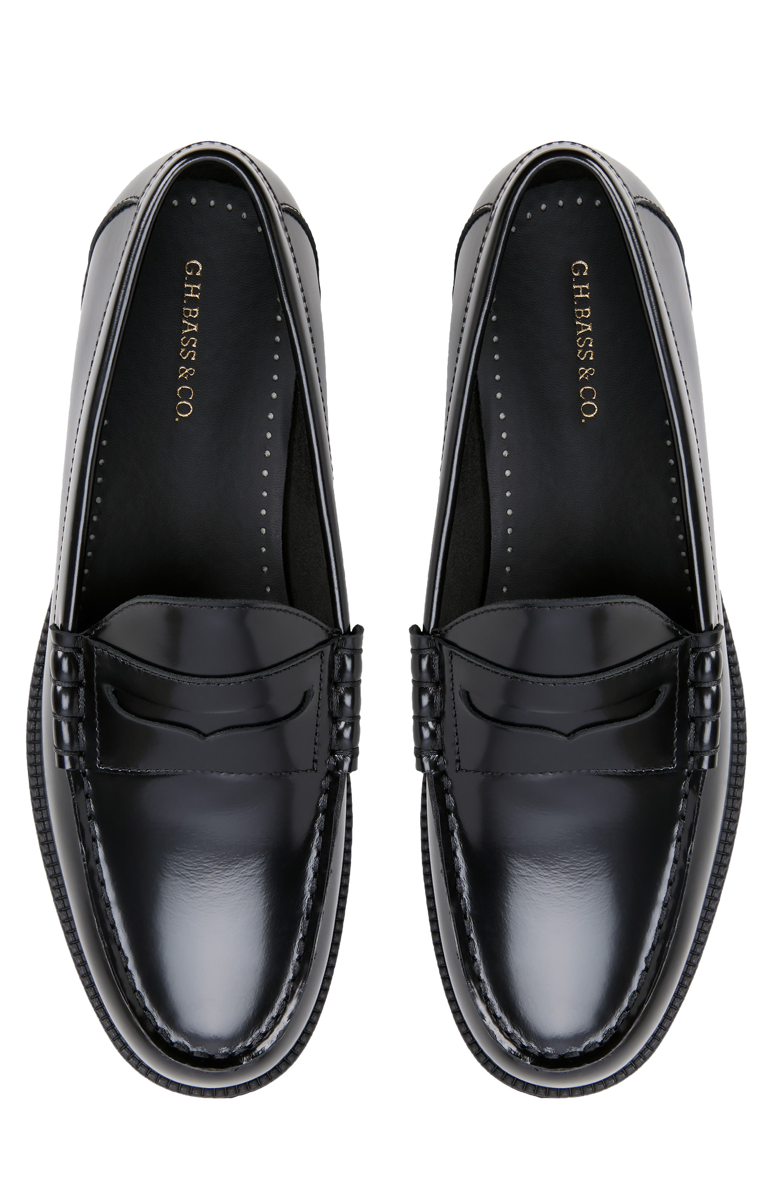 Regent Leather Penny Loafer, Alternate, color, BLACK BOX