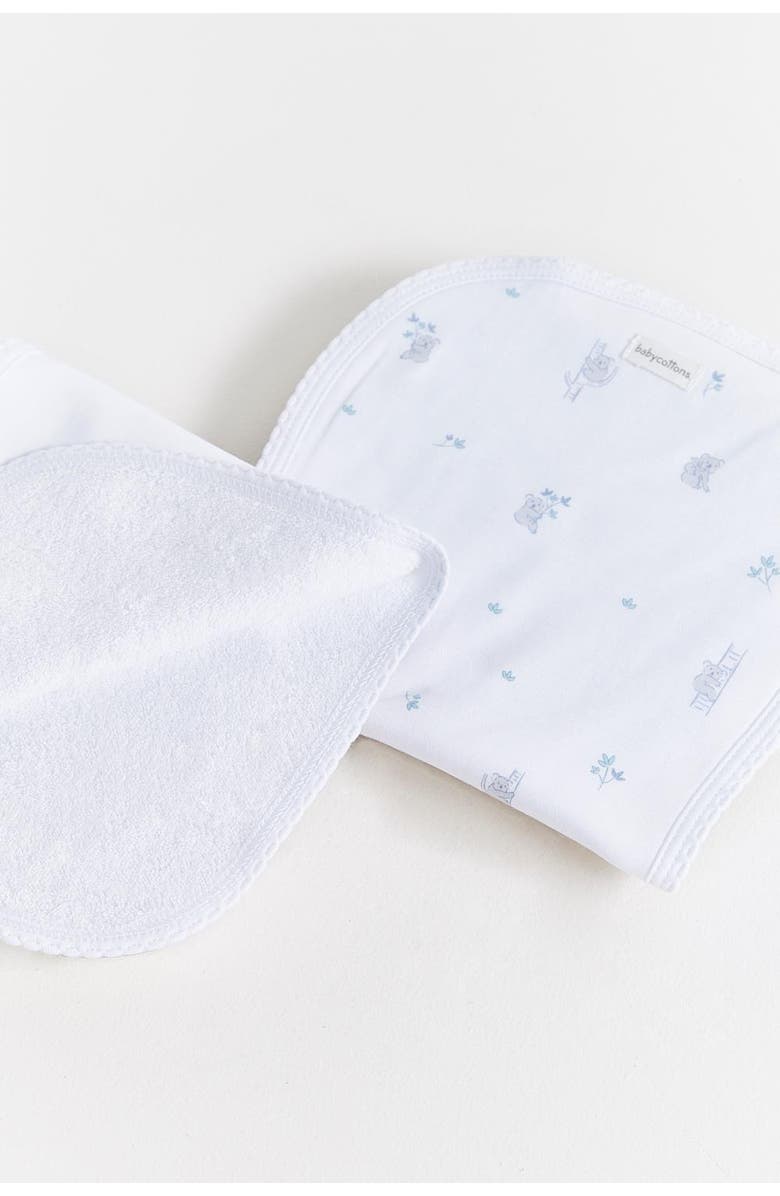 Babycottons Koala Curve Burps 2-Pack for Infant, Alternate, color, Grey