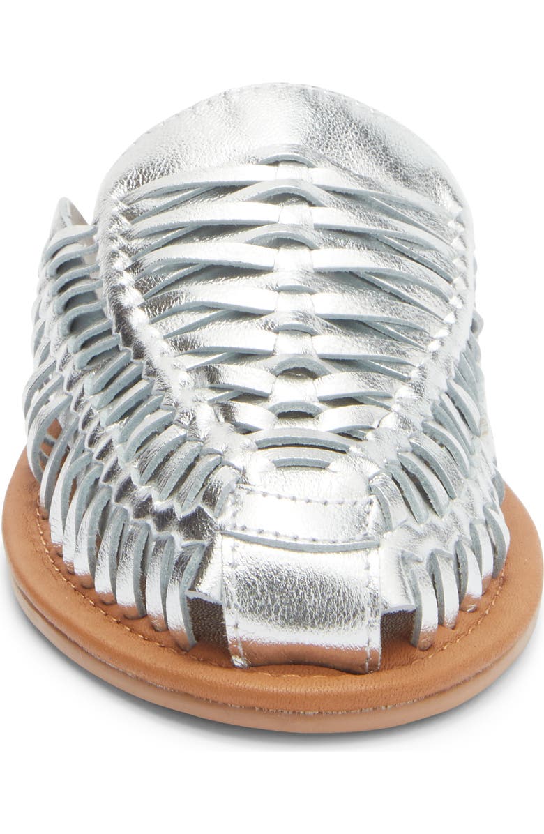Seychelles Little Italy Woven Mule, Alternate, color, Silver