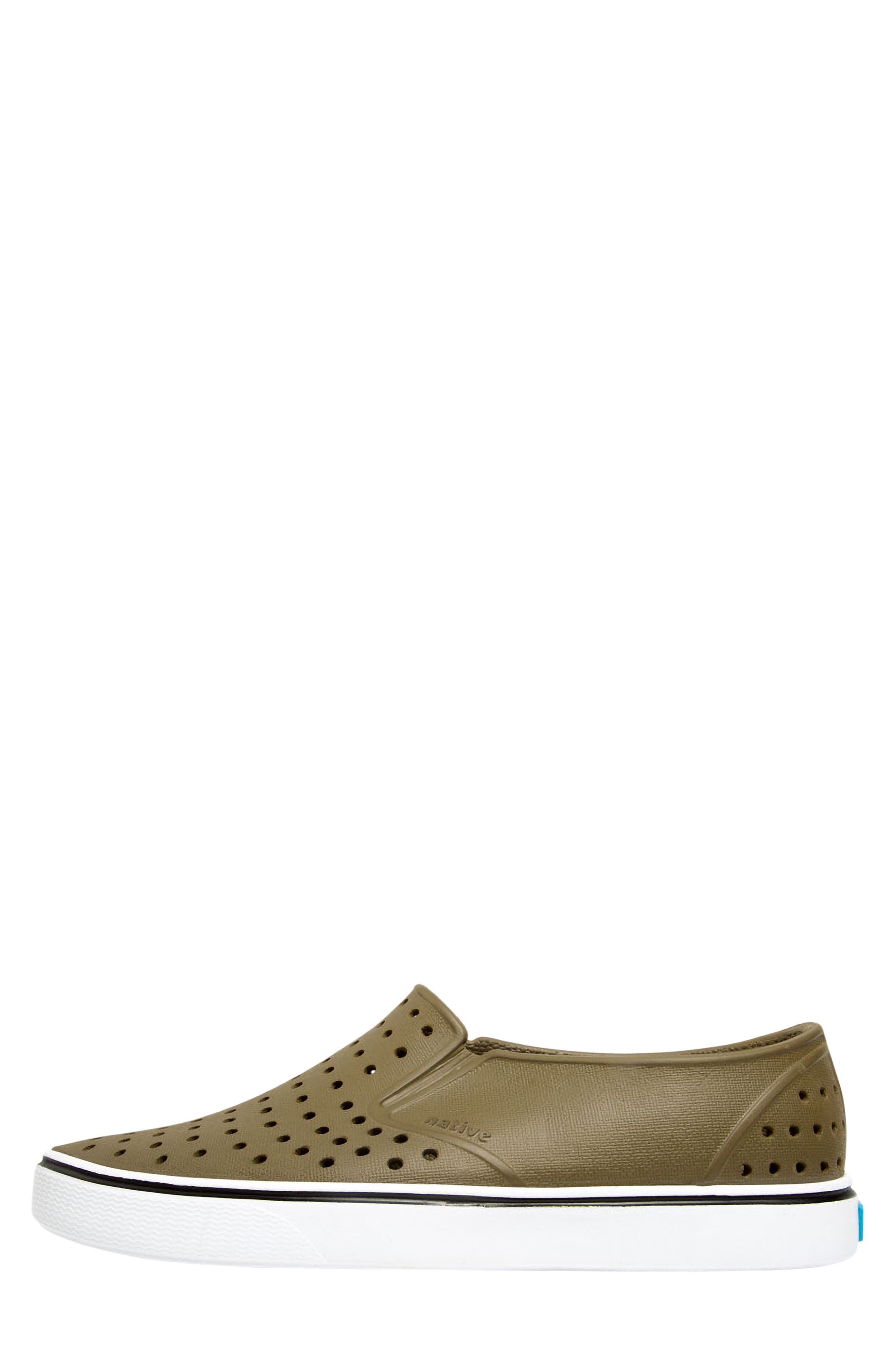 Miles Slip-On, Alternate, color, UTILITY GREEN/SHELL WHITE