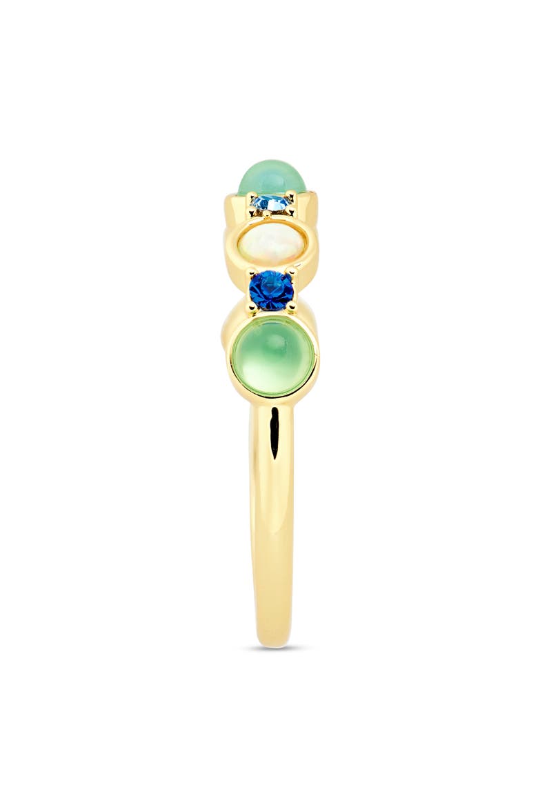 Faux Stone & Crystal Band Ring, Alternate, color, BLUE MULTI / WHITE / GOLD