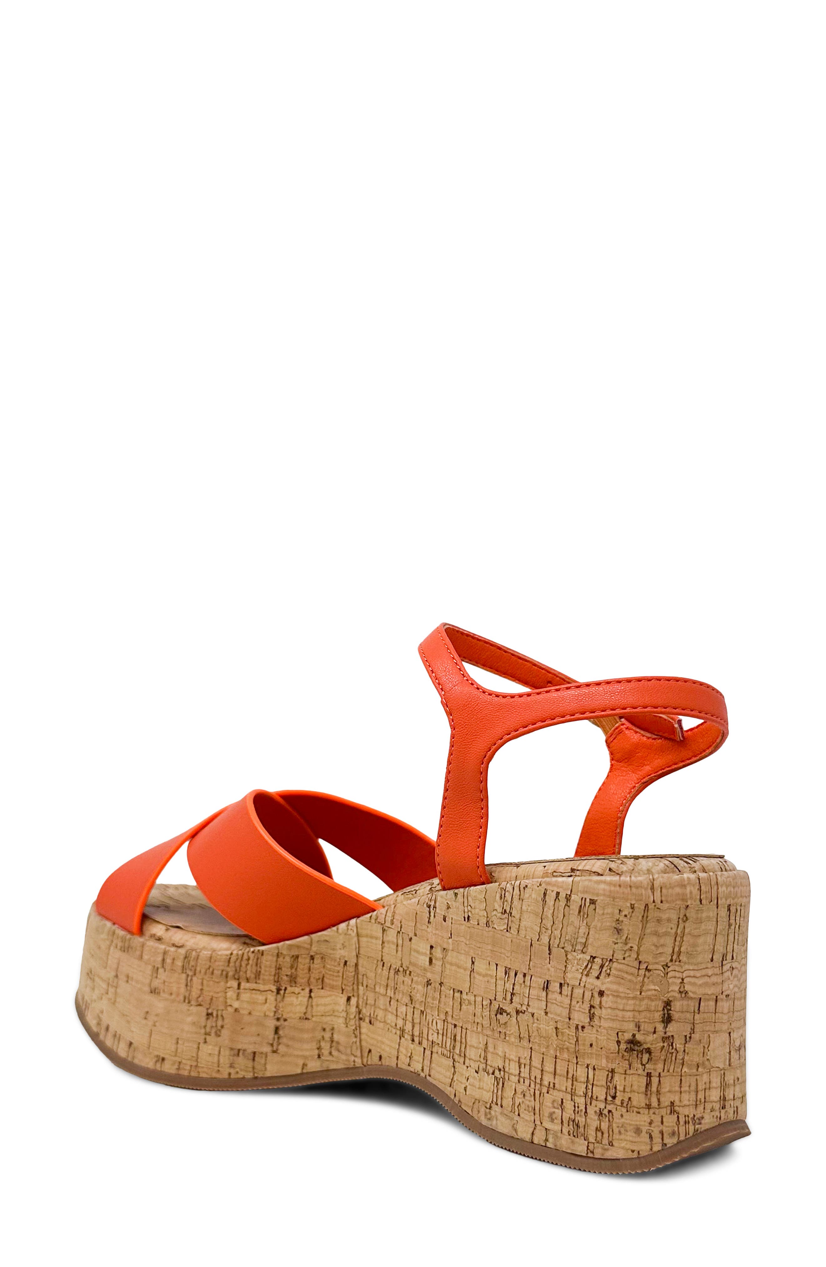 Indiana Platform Sandal, Alternate, color, ORANGE