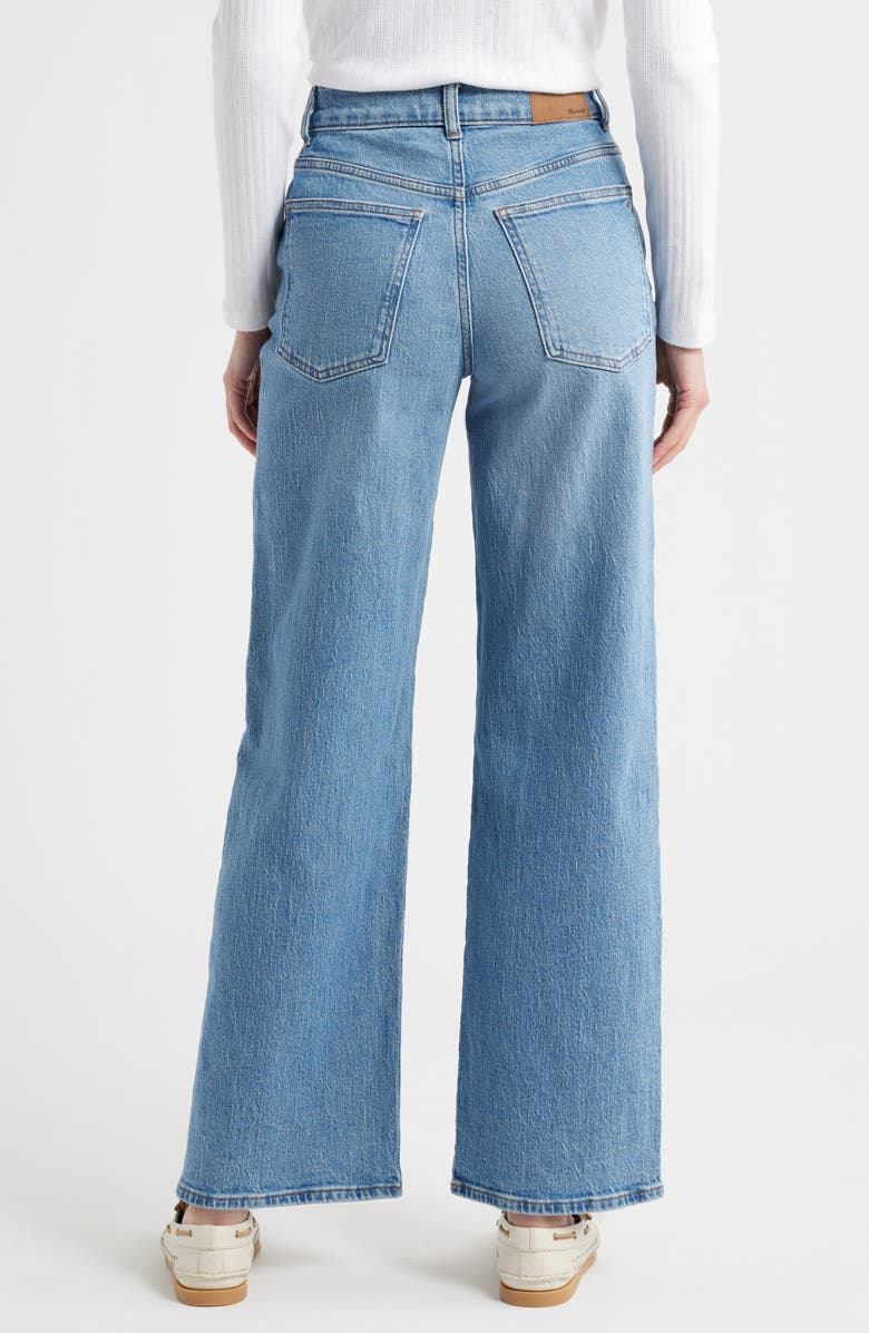 Madewell Perfect Wide Leg Jeans, Alternate, color, Maybank Wash