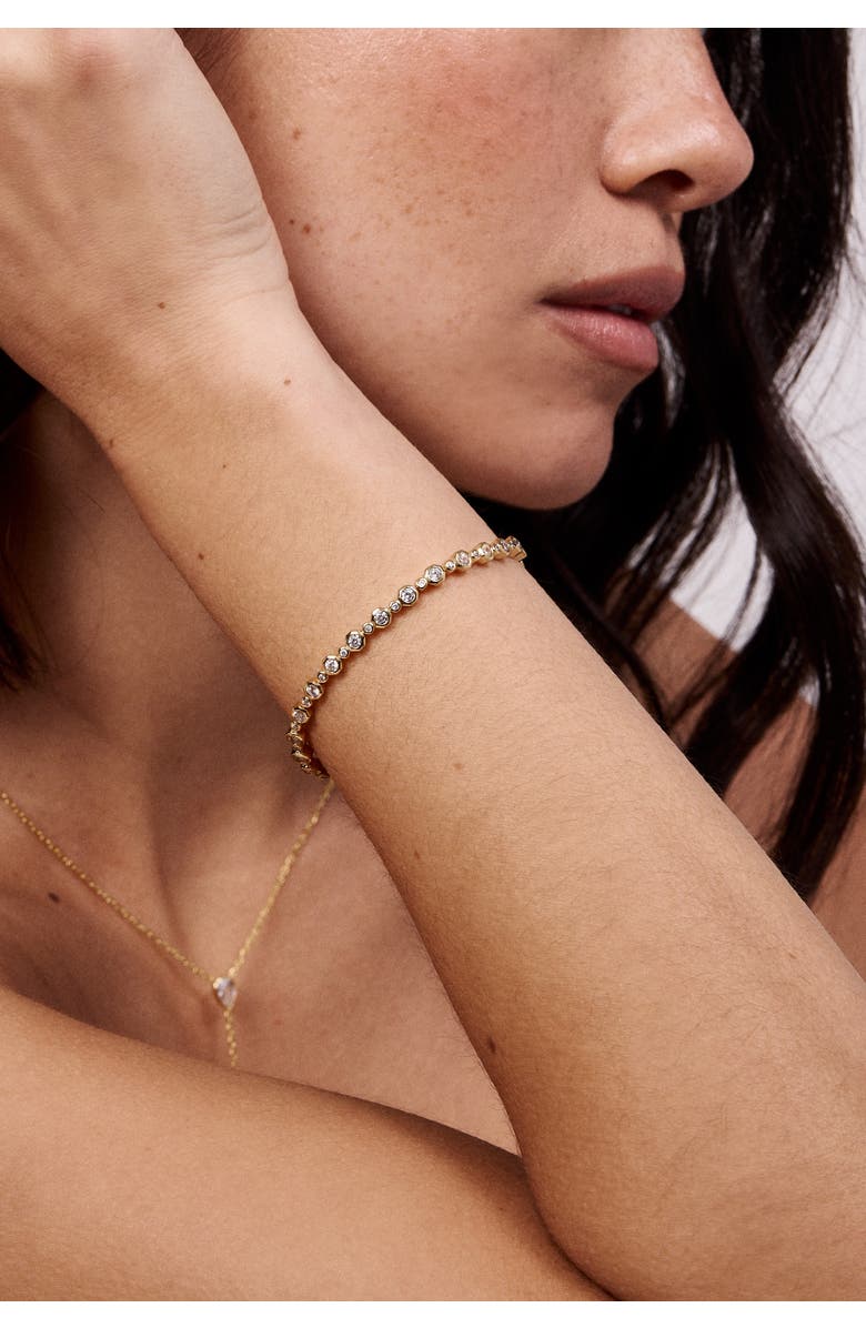 Electric Picks Trust Fund Tennis Bracelet, Alternate, color, Yellow Gold