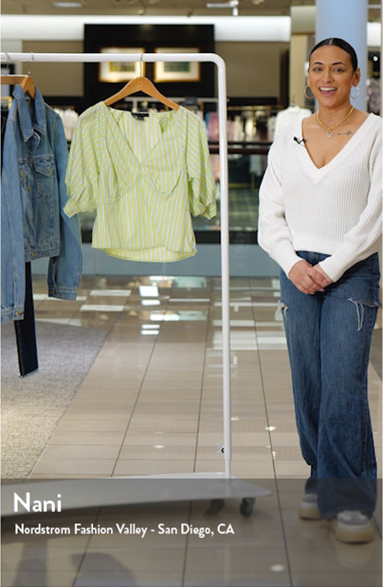 Stripe Cotton Poplin Top, sales video thumbnail
