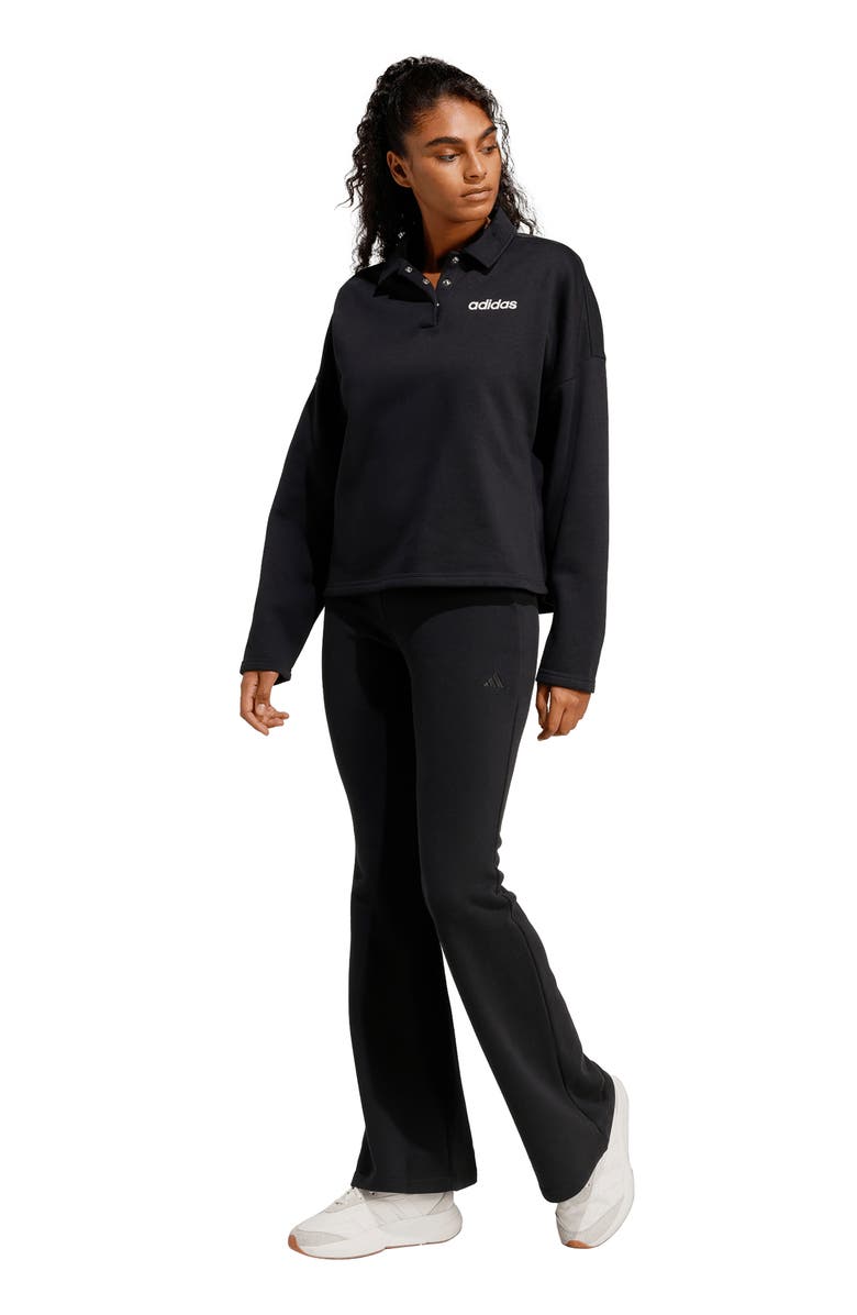 adidas Seasonal Essentials French Terry Flared Pants, Alternate, color,