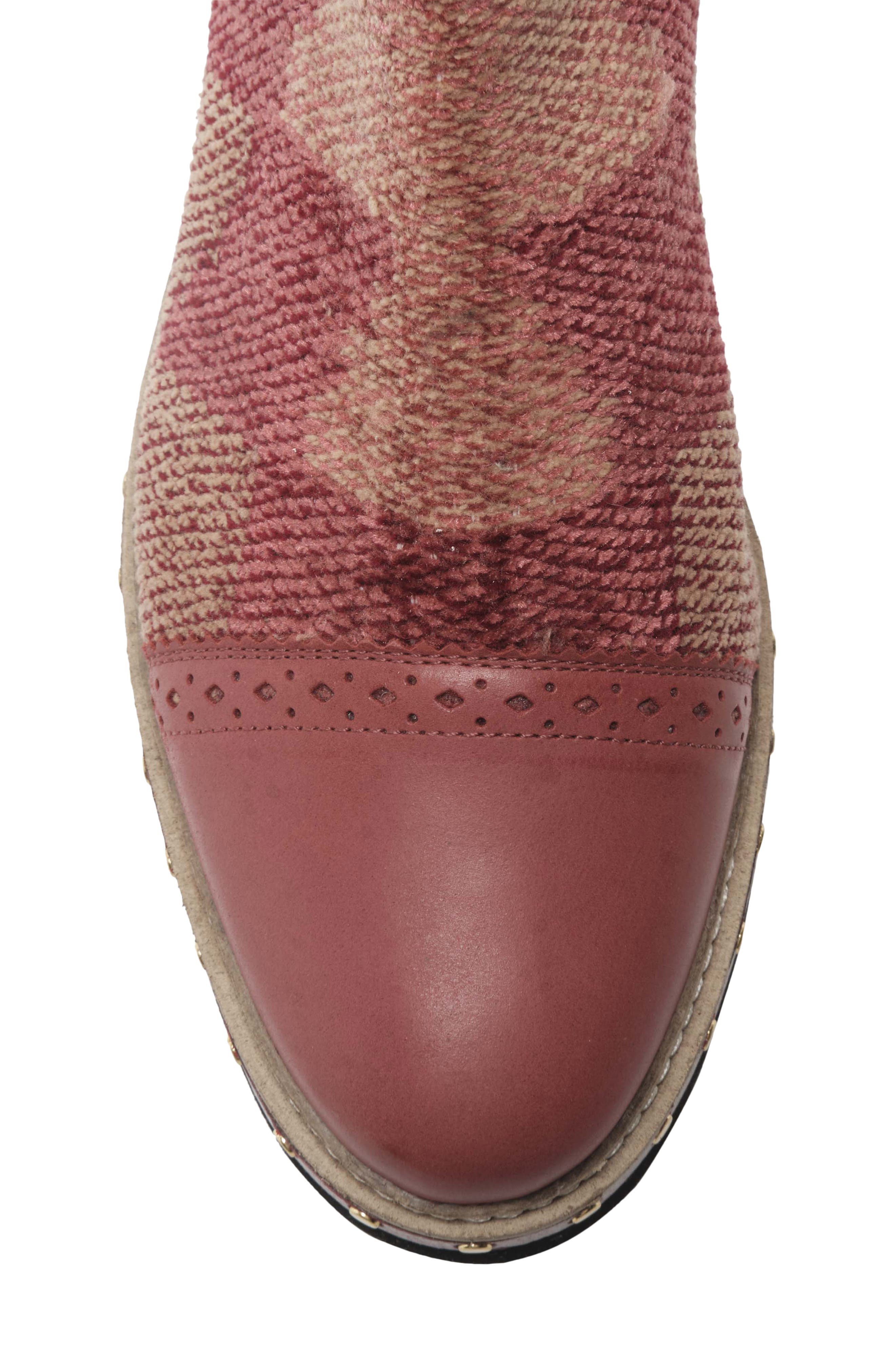 Atlas Chelsea Bootie, Alternate, color, BURGUNDY
