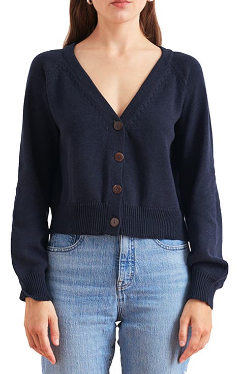Greta Cropped Cotton Cardigan