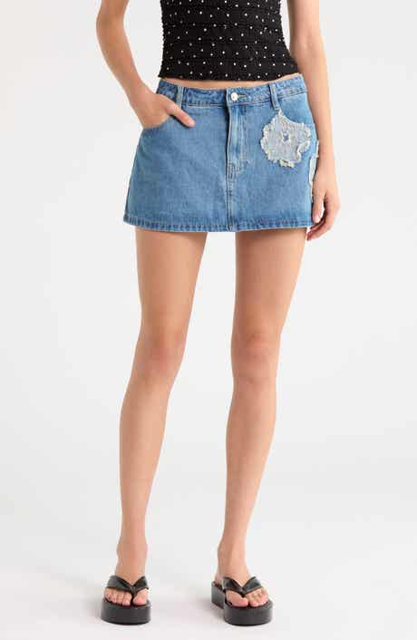 Daisee Embroidered Denim Skort