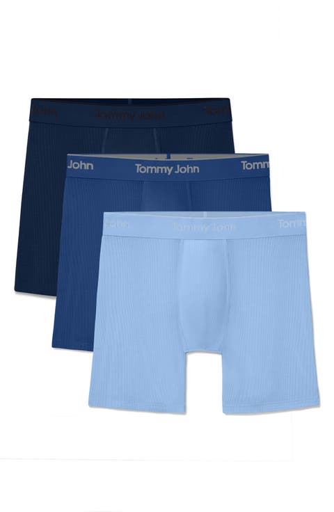 3-Pack Second Skin Luxe Rib Boxer Briefs