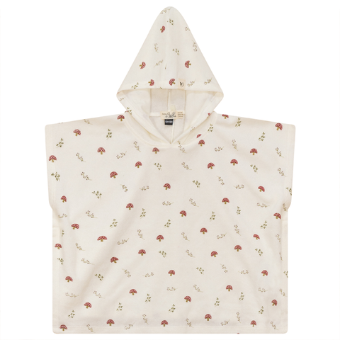 Plant Printed Terry Poncho (Baby)