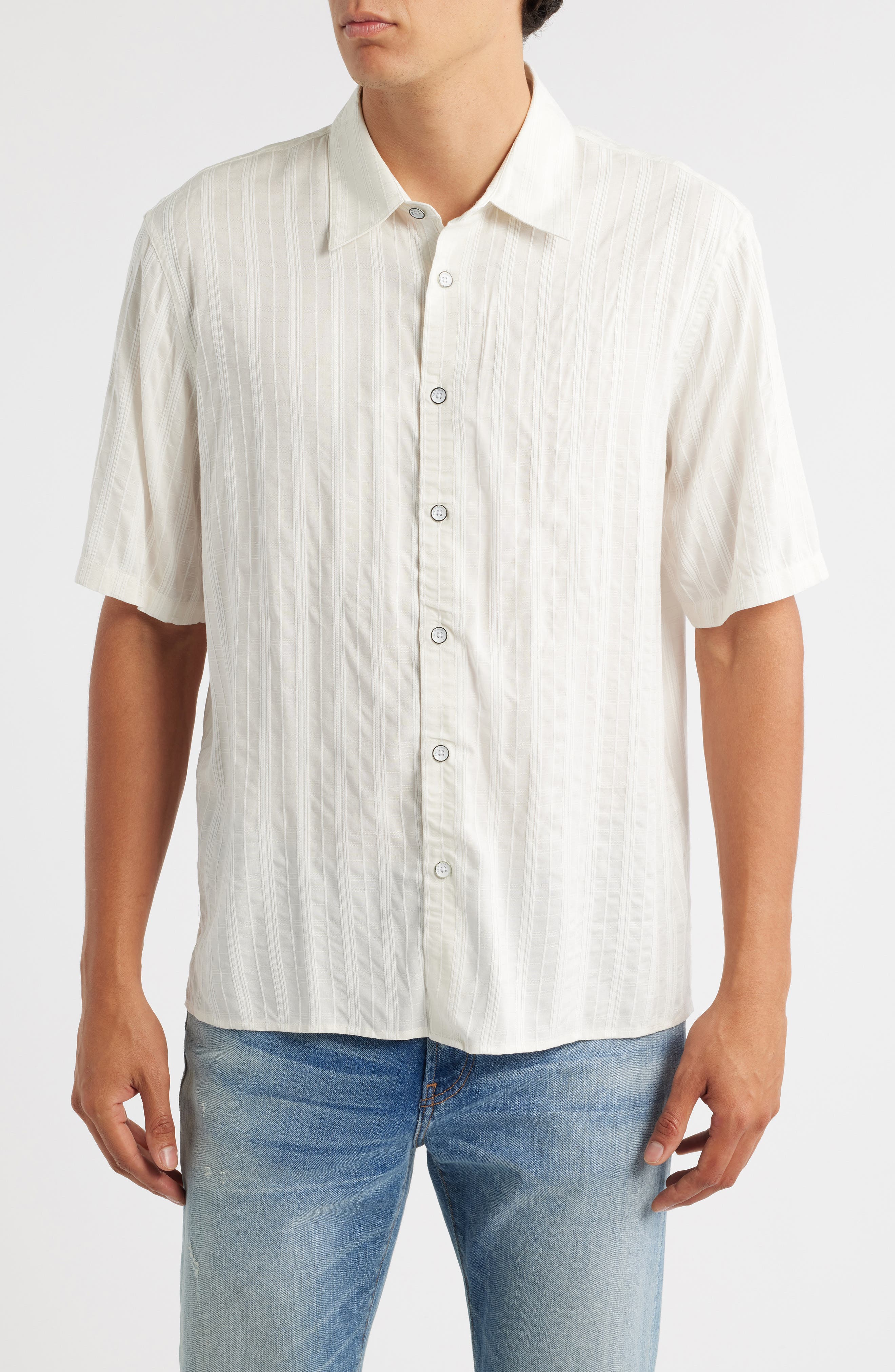 rag & bone Dalton Plaid Short Sleeve Button-Up Shirt