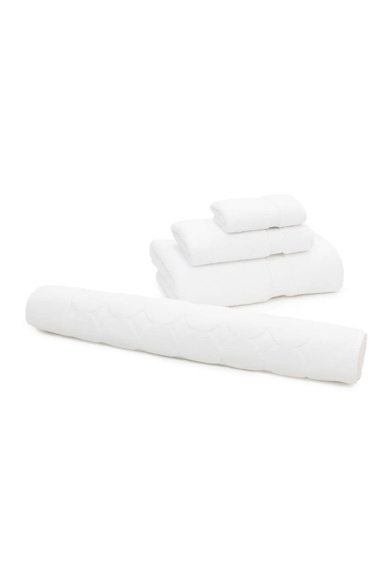 Sinemis Terry 4-Piece Towel Set - White, Alternate, color, WHITE