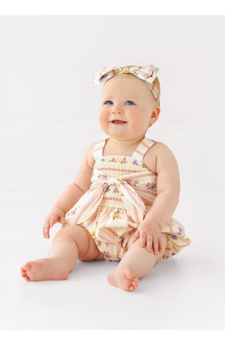 Mabel + Honey Purple Bouquet Tank Romper, Alternate, color, Purple