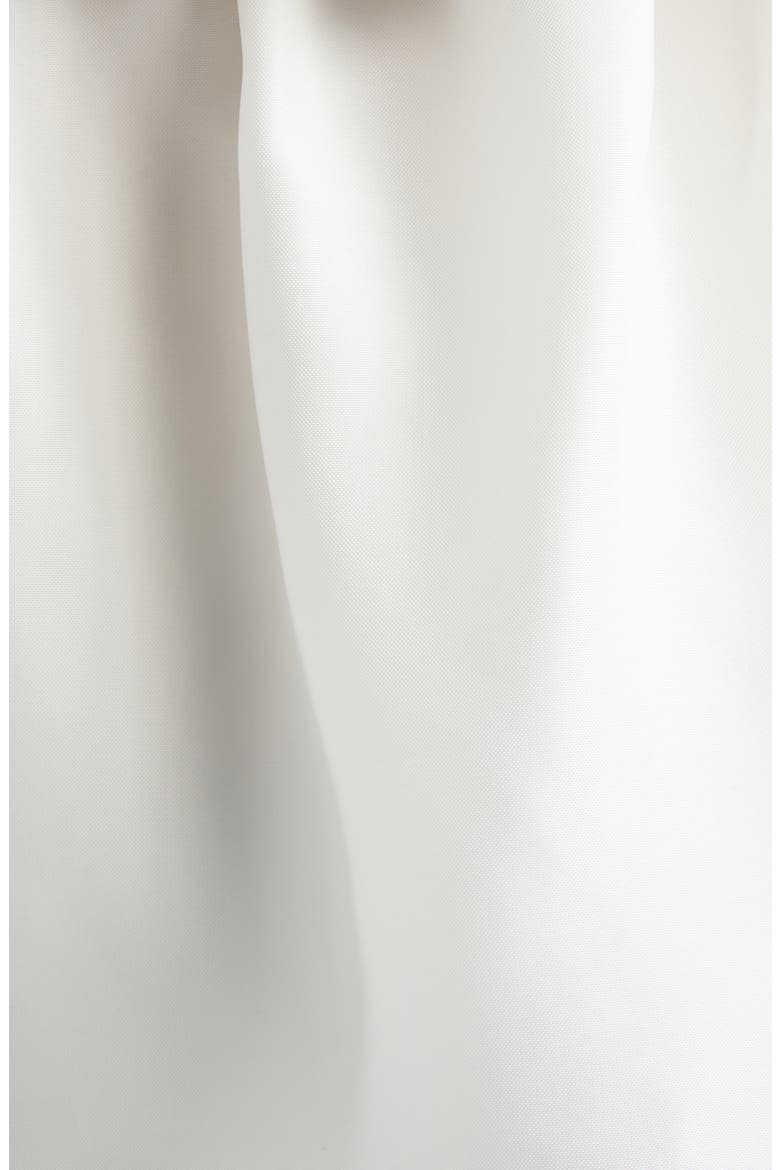 Off the Shoulder Silk Top with Bows, Alternate, color, IVORY/ BLACK