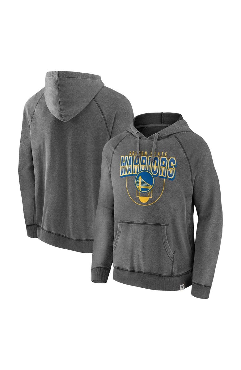 FANATICS Men's Fanatics Branded Gray Golden State Warriors Acquisition True Classics Vintage Snow Wash Pullover Hoodie, Alternate, color,