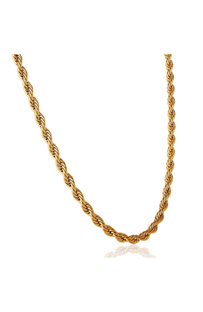 Lucky Brand Gold-Tone Rope Chain Necklace, Alternate, color, Gold