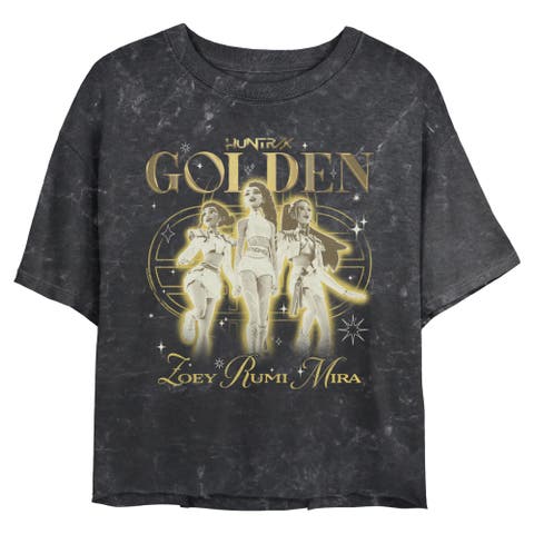 Junior's KPop Demon Hunters Huntrix Golden Trio  Graphic T-Shirt